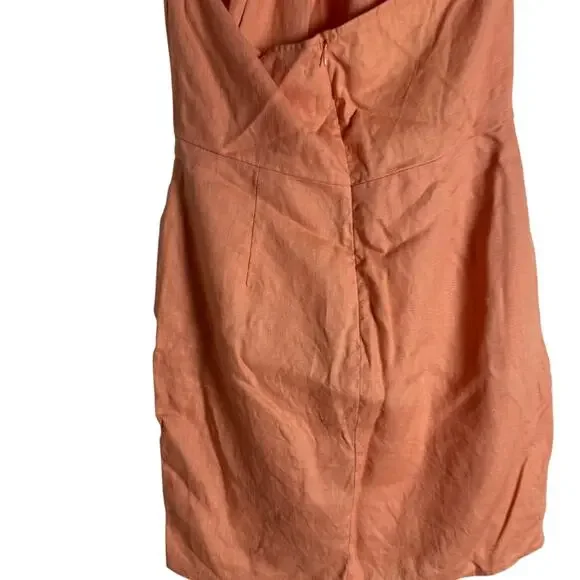 Reformation Dory Linen Peach Pink Sleeveless Halter Mini Dress Size 10 - www.rajagirimanappuram.com Reformation Dory Linen Peach Pink Sleeveless Halter Mini Dress Size 10 - www.rajagirimanappuram.com